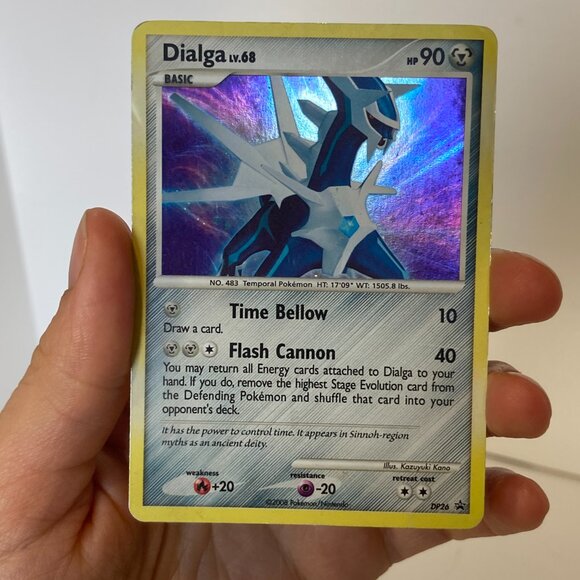 Dialga DP26 Diamond & Pearl Black Star Promo Holo Pokemon Card - Picture 6 of 12
